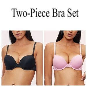 NWT Two-Piece Set Micro Push Up Bra